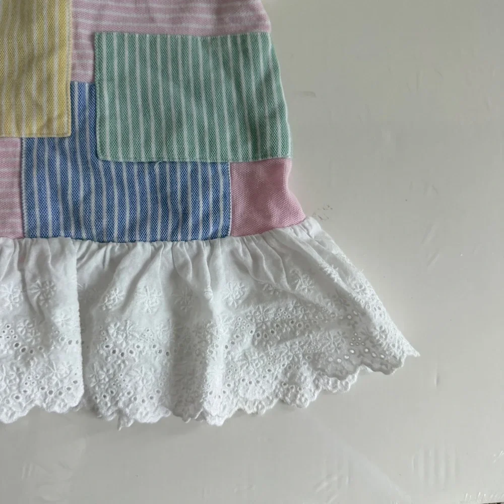 Ralph Lauren Baby Pastel Patchwork Dress Size 3 Months